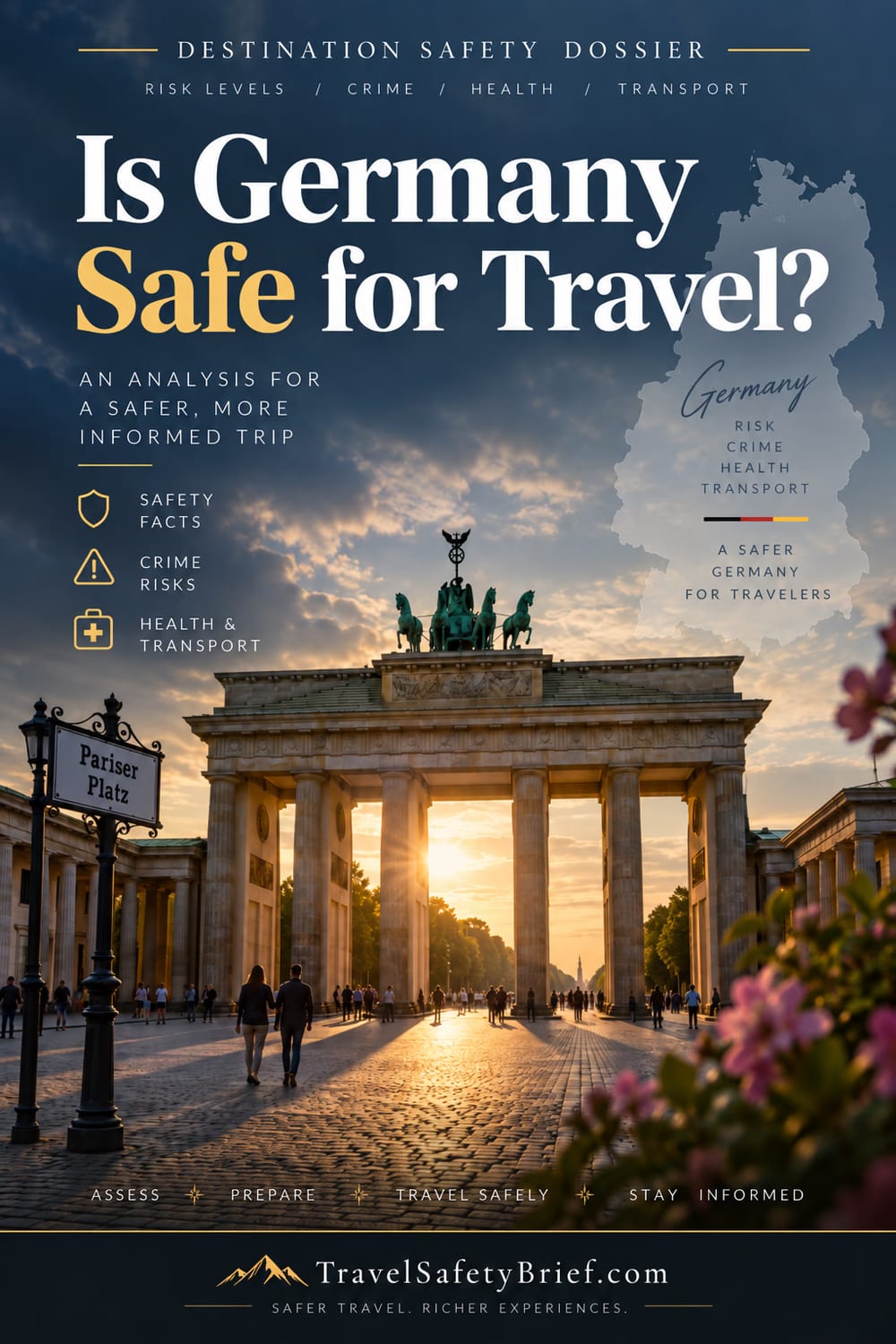 Pinterest pin: is Germany safe to visit? Travel safety at a glance