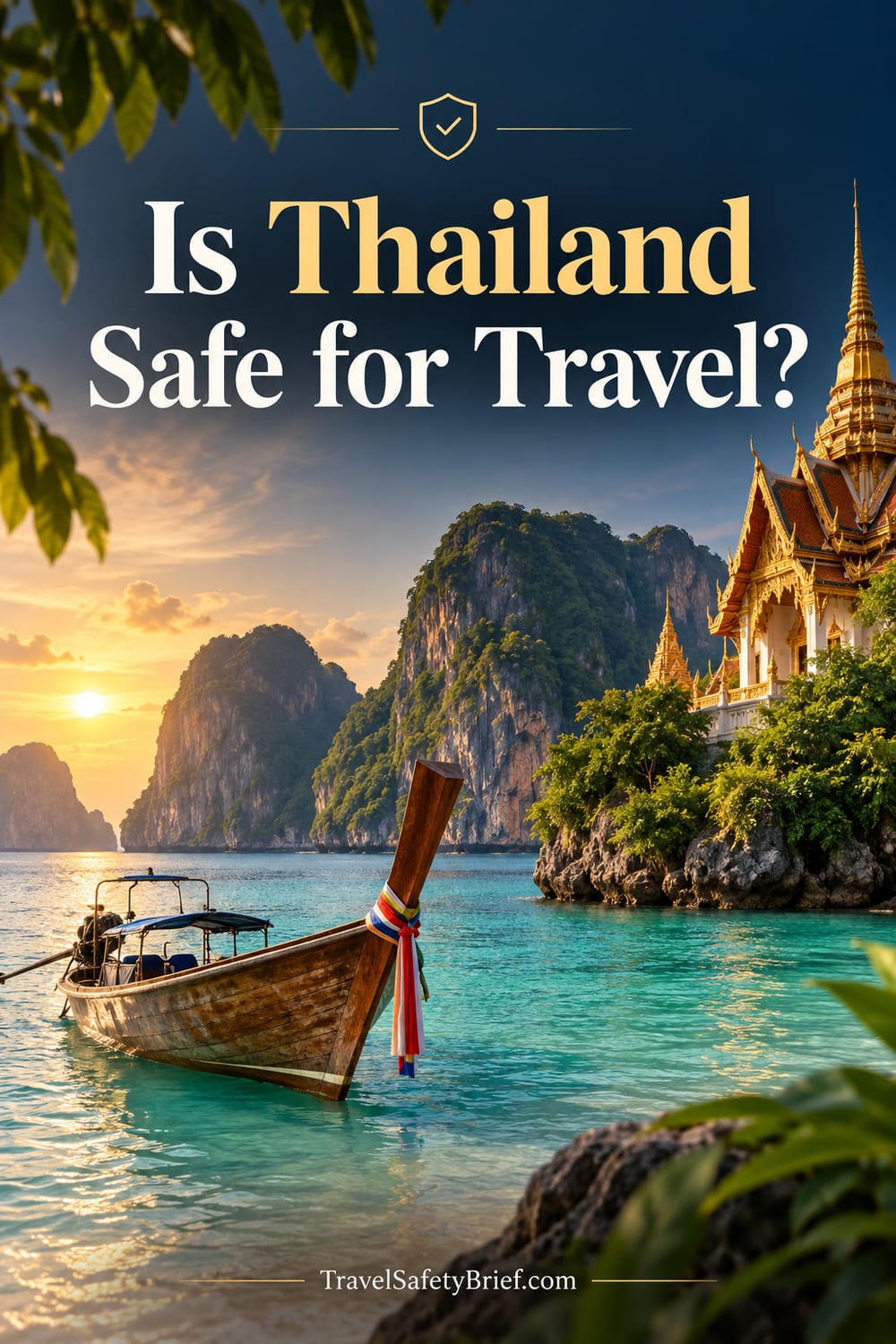 Pinterest pin: is Thailand safe to visit? Travel safety at a glance