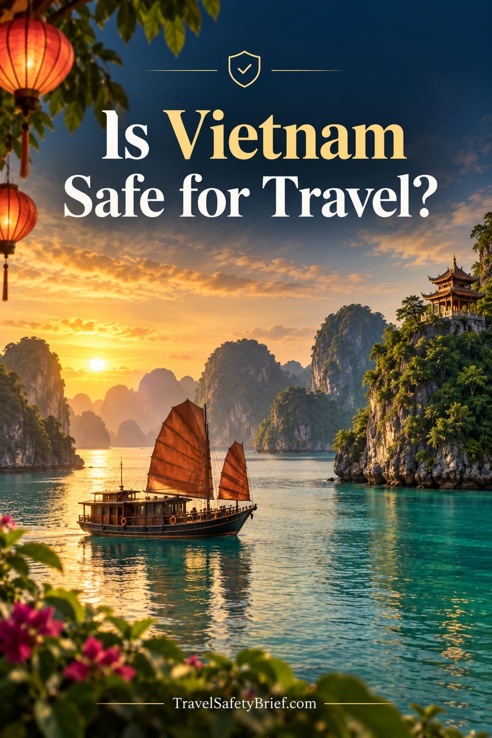 Pinterest pin: is Vietnam safe to visit? Travel safety at a glance